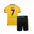 Camisola Wolverhampton Wanderers NETO 7 Criança Equipamento Primeiro 2023-2024 Manga Curta